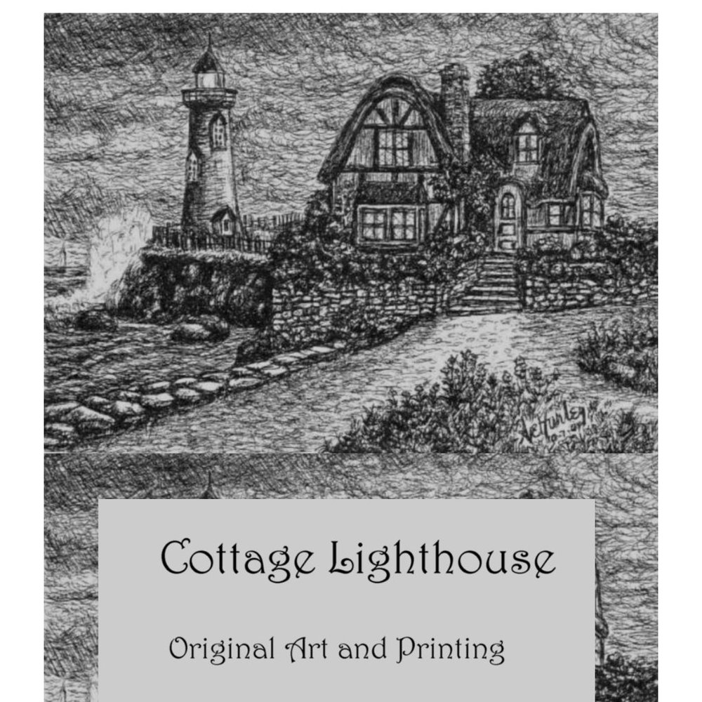 Cottage Lighthouse by Ave Hurley